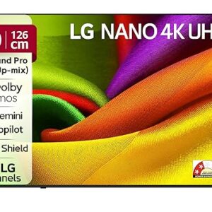 LG 126 cms (50 inches) NU87 AI Series Nano 4K Ultra HD Smart webOS VA LED TV 50NU870BPLA